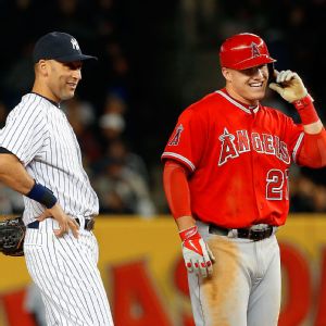 Mike Trout and Derek Jeter