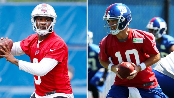 EJ Manuel, Eli Manning
