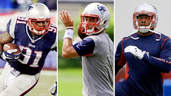 Jamie Collins, Jimmy Garoppolo, Dominique Easley