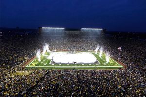 Fireworks at Michigan Stadium