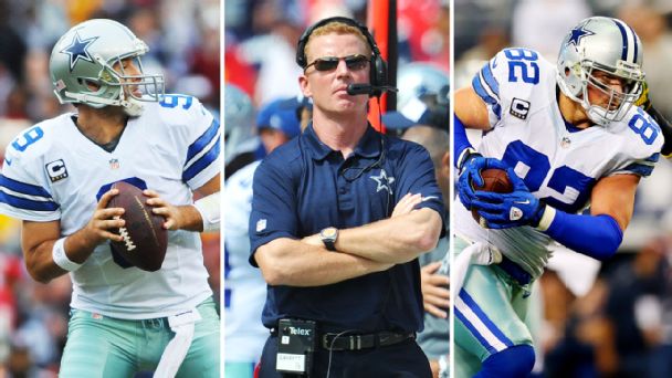 Tony Romo, Jason Garrett, Jason Witten
