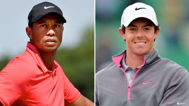 Tiger Woods and Rory McIlroy