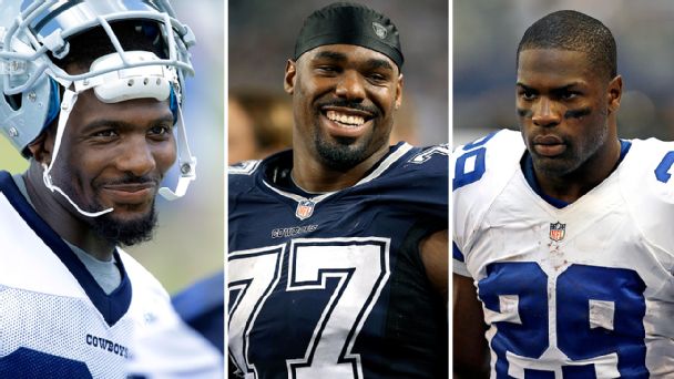 Dez Bryant, Tyron Smith, and DeMarco Murray