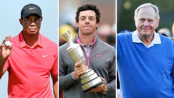 Tiger Woods, Rory McIlroy & Jack Nicklaus