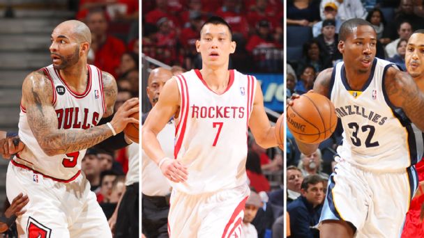 Carlos Boozer, Jeremy Lin, Ed Davis