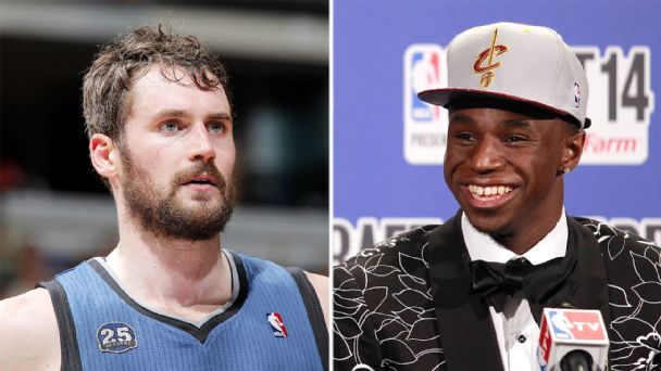 Kevin Love and Andrew Wiggins