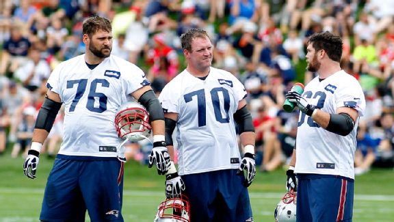 Patriots offensive linemen