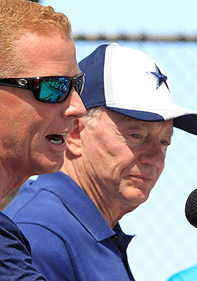 Jason Garrett and Jerry Jones