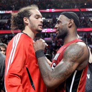 LeBron James and Joakim Noah