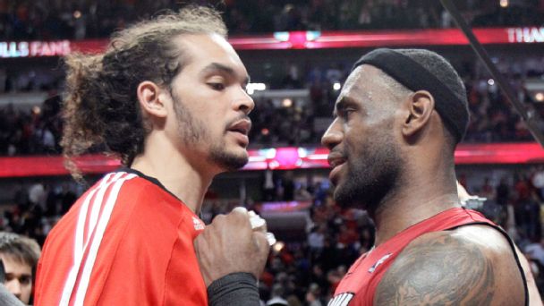 LeBron James and Joakim Noah