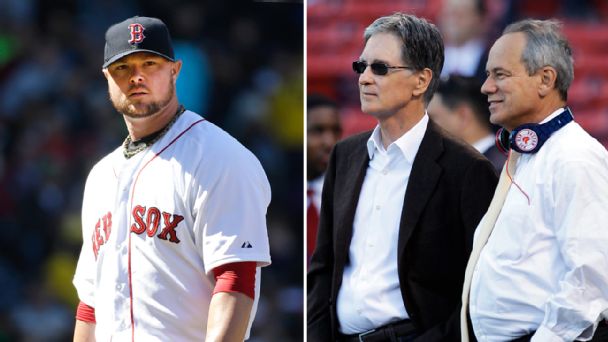 Jon Lester, John Henry & Larry Lucchino