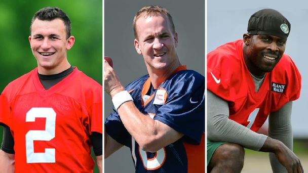 Johnny Manziel, Peyton Manning & Michael Vick