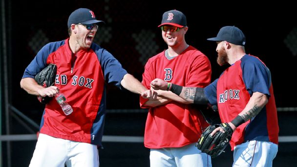 John Lackey, Jon Lester and Jonny Gomes