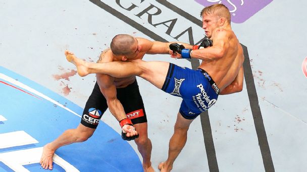 T.J. Dillashaw and Renan Barao