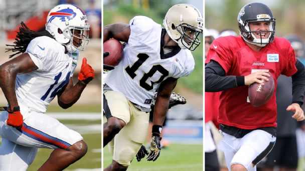 Sammy Watkins, Brandin Cooks, and Blake Bortles