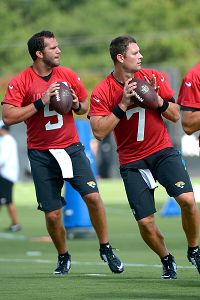 Chad Henne (7) and Blake Bortles (5)