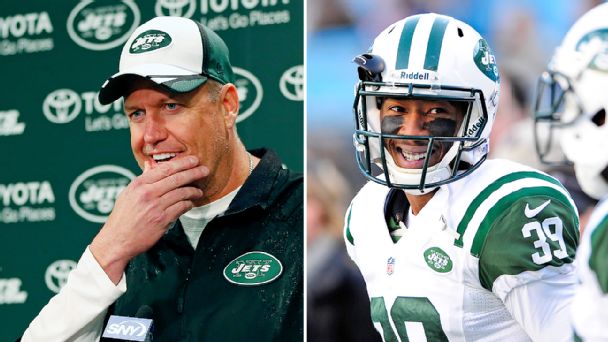 Rex Ryan and Antonio Allen