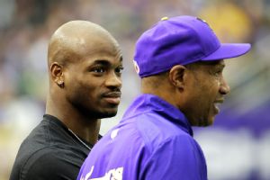 Adrian Peterson and Leslie Frazier