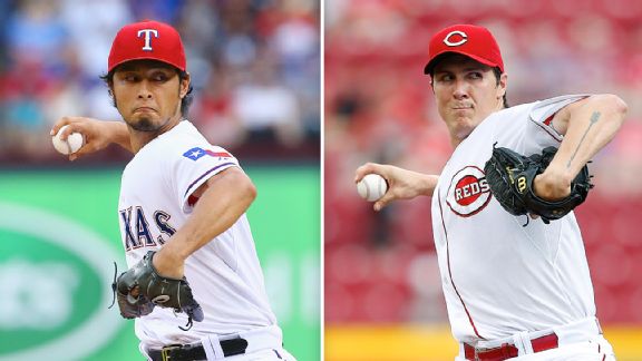 Yu Darvish and Homer Bailey