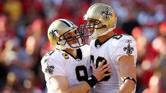 Drew Brees and Jimmy Graham