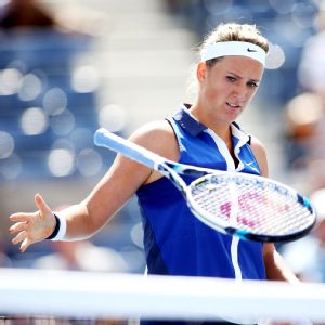 Victoria Azarenka left the court with 27 unforced errors, six double-faults and at least one broken racket.