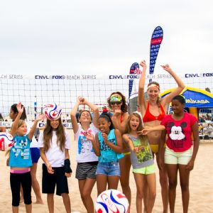 The NVL, which started as a response to the AVP's bankruptcy, hosted a clinic for all ages at its event in Hermosa Beach, California.