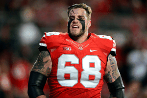 Taylor Decker is the most experienced of the offensive tackles.