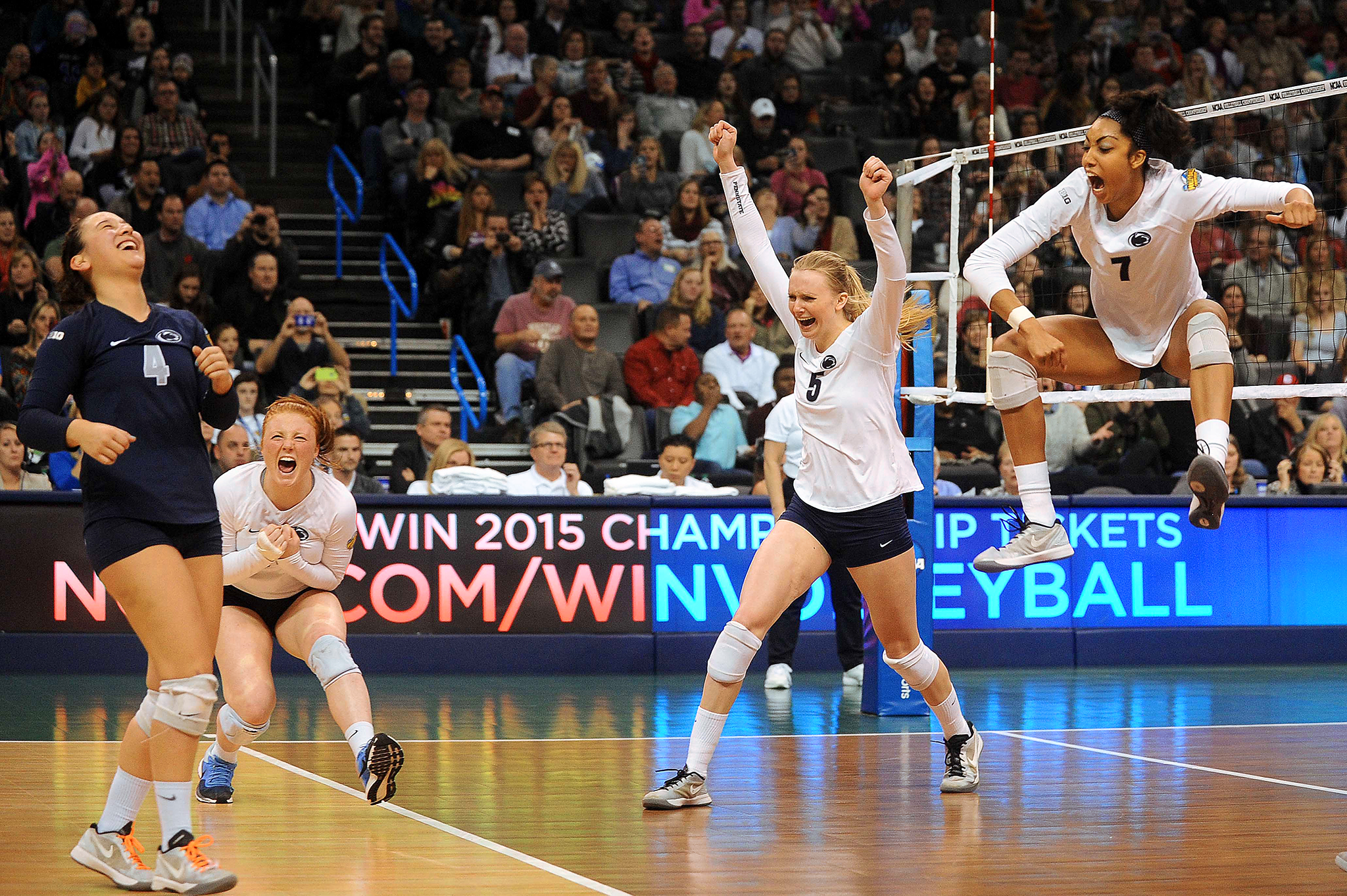 NCAA Volleyball Final Penn State Reacts 2014 NCAA Women's Volleyball