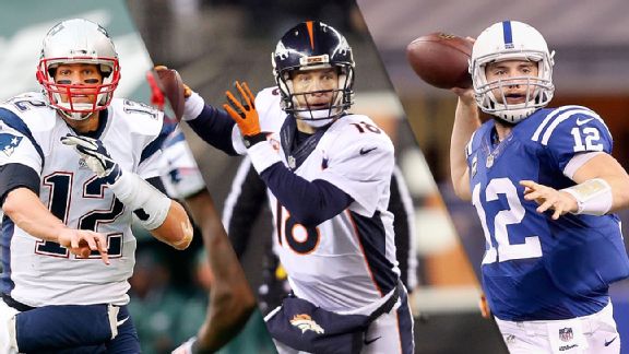 Tom Brady, Peyton Manning & Andrew Luck