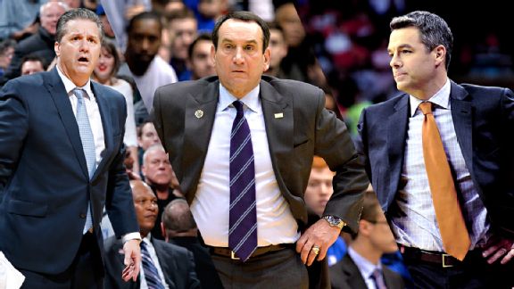 John Calipari, Mike Krzyzewski, Tony Bennett