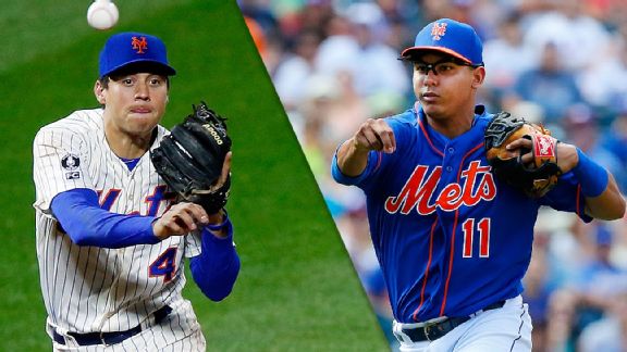 Wilmer Flores and Ruben Tejada