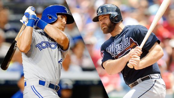 Colby Rasmus and Evan Gattis