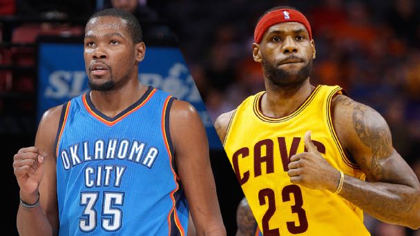 Kevin Durant and LeBron James
