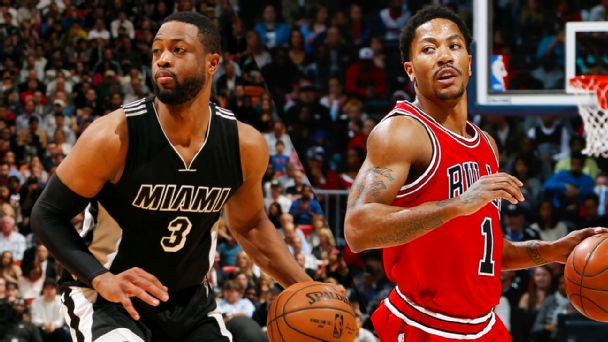 Dwyane Wade, Derrick Rose