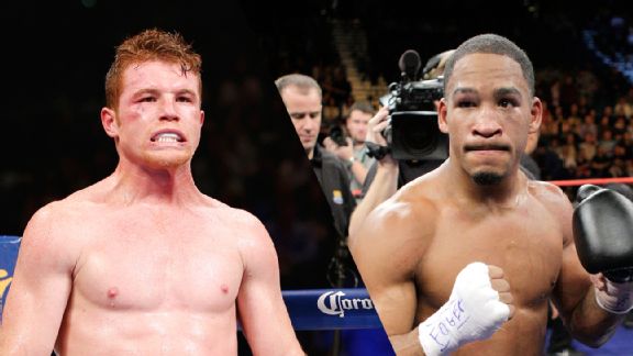 Canelo Alvarez and James Kirkland