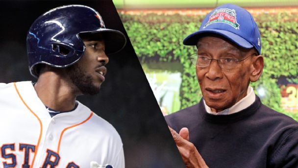 Dexter Fowler and Ernie Banks