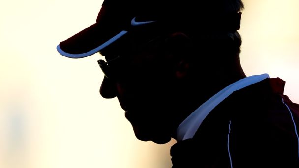 Silhouetted coach