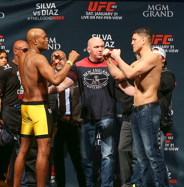 Anderson Silva and Nick Diaz