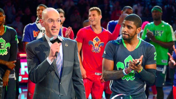 Adam Silver and Kyrie Irving