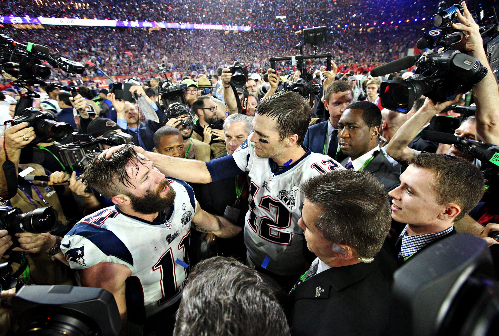 Tom Brady And Julian Edelman Super Bowl XLIX ESPN