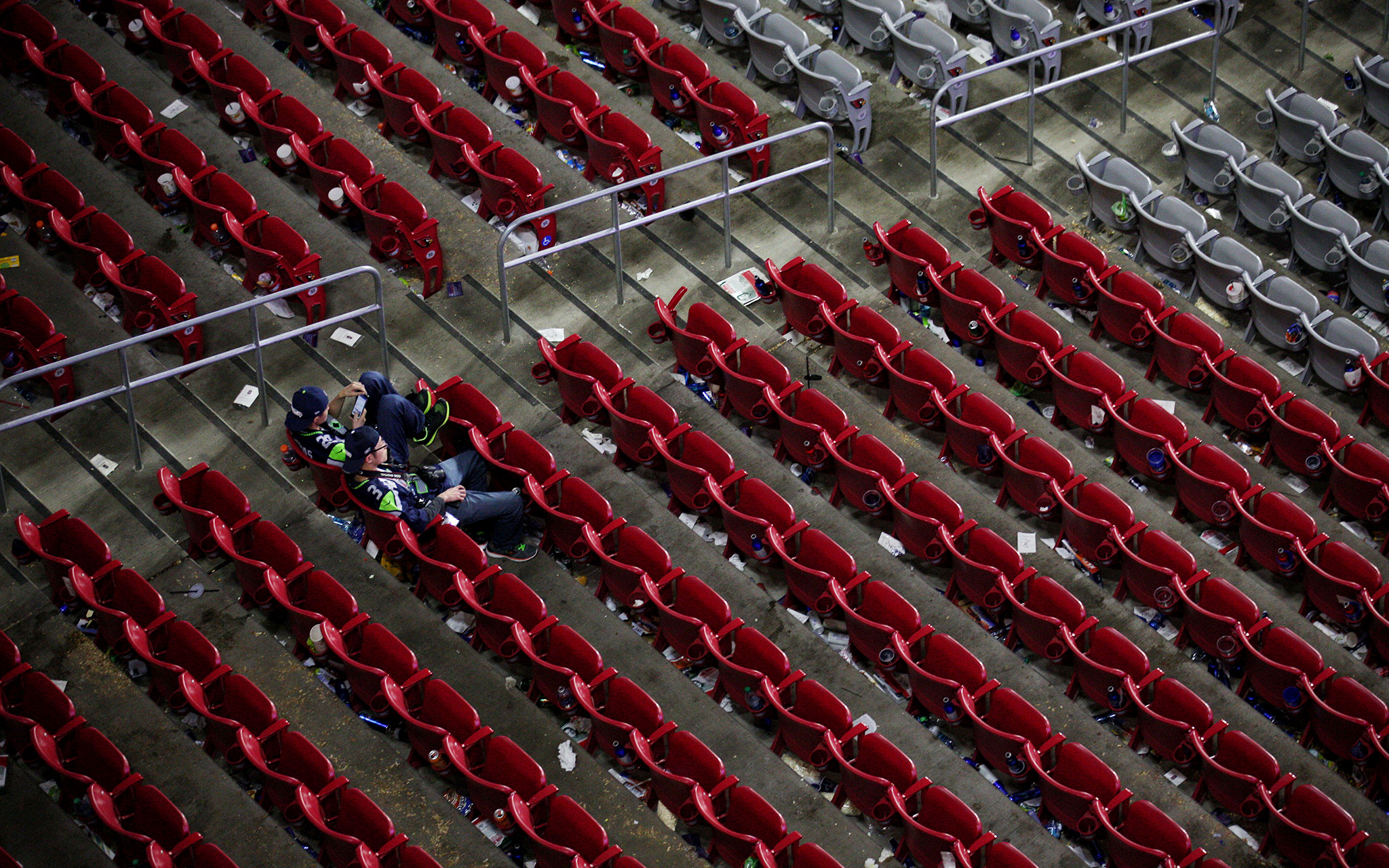 Sad Seahawks Fans Super Bowl XLIX ESPN