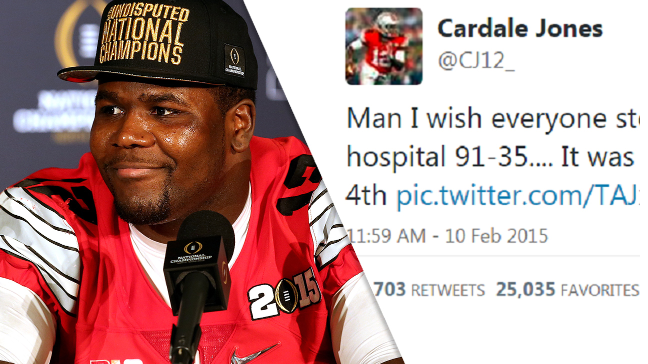 Ohio State's Cardale Jones wants you to know he beat that kid by more