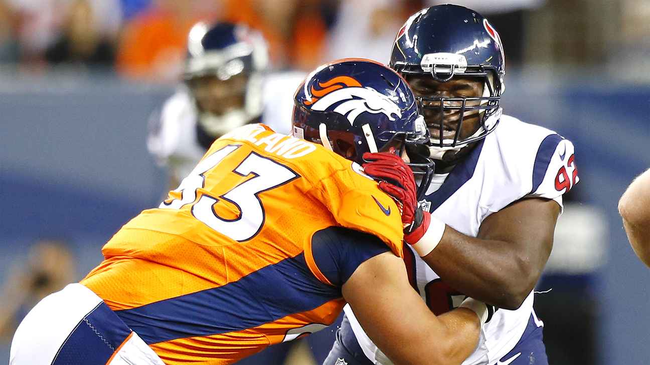 Denver Broncos' Ben Garland trains with explosives in Air National