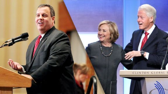 Chris Christie, Hillary Rodham Clinton, Bill Clinton