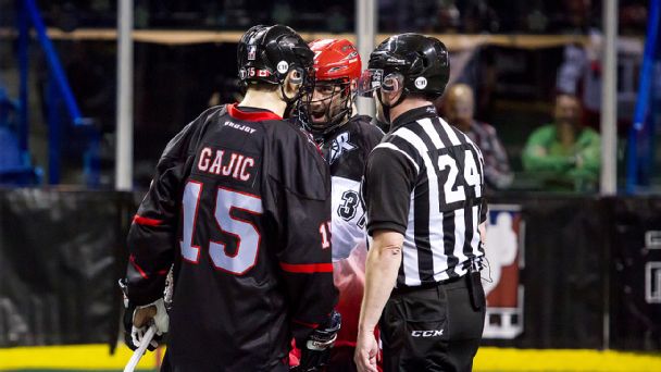 Vancouver Stealth and Calgary Roughnecks
