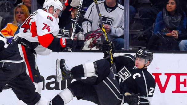 Mark Borowiecki and Dustin Brown