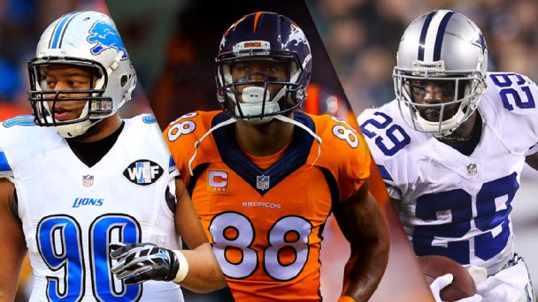 Ndamukong Suh, Julius Thomas, DeMarco Murray