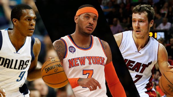 Goran Dragic, Melo, Rajon Rondo