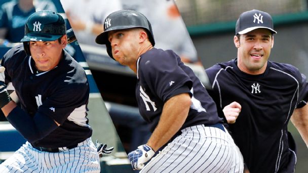 Jacoby Ellsbury, Brett Gardner, Garrett Jones
