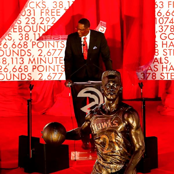 Atlanta Hawks unveil statue of Dominique Wilkins